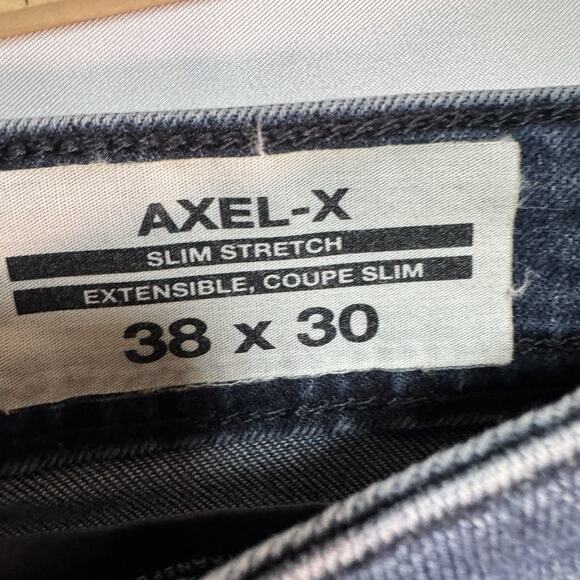 Buffalo‎ Jeans Mens 38x30 Blue Denim Axel Slim Stretch Straight Leg David Bitton - Picture 5 of 9